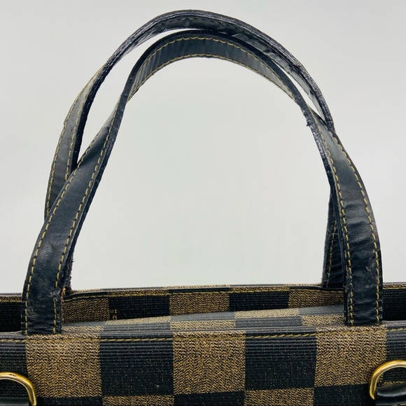 Fendi Vintage Pequin Check Tote - Picture 6 of 15